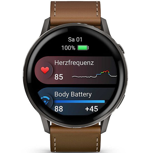 Garmin Venu 010-03014-03 mit Lederband