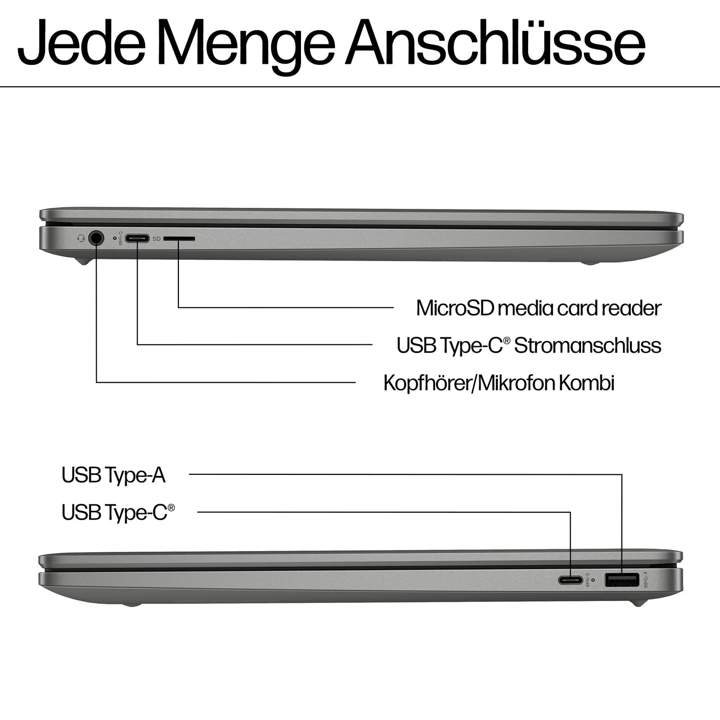 HP Chromebook x360, 14" mit Touchscreen