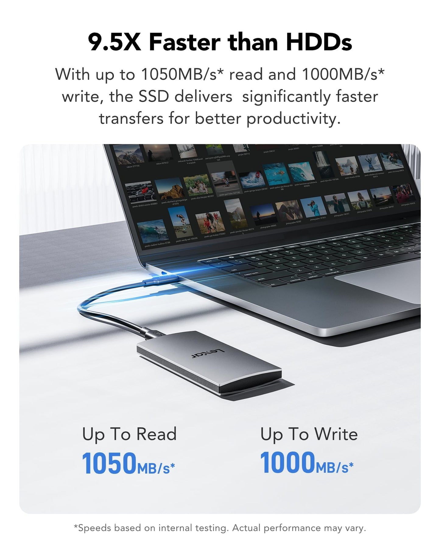 Lexar ES3 External SSD 1TB, USB 3.2 Gen2