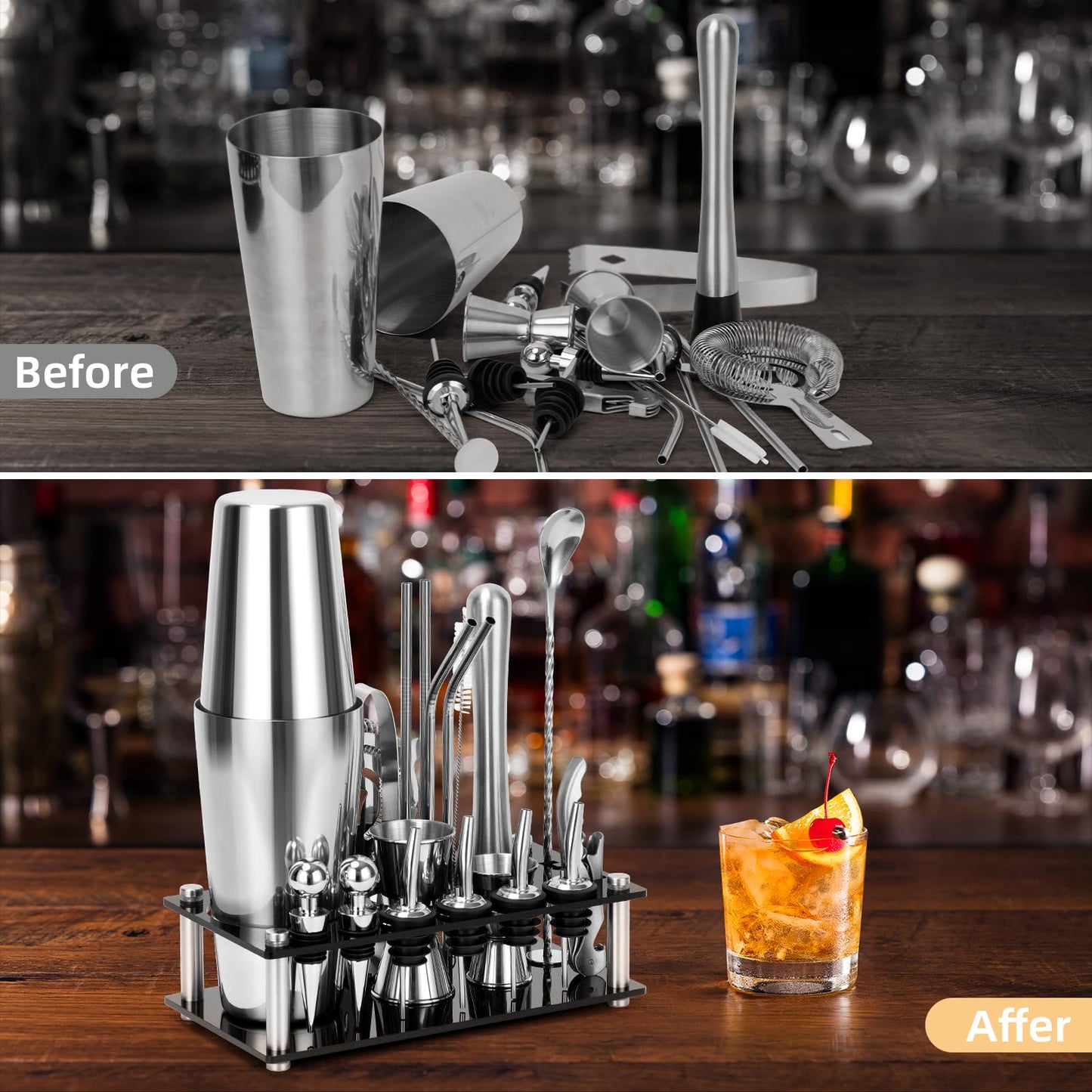 Cinnani Boston Cocktail Shaker Set, 20-teilig