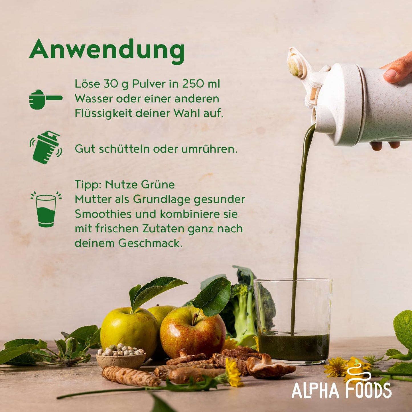 Grüne Mutter 2.0 - The Original - Smoothie Shake - 600g