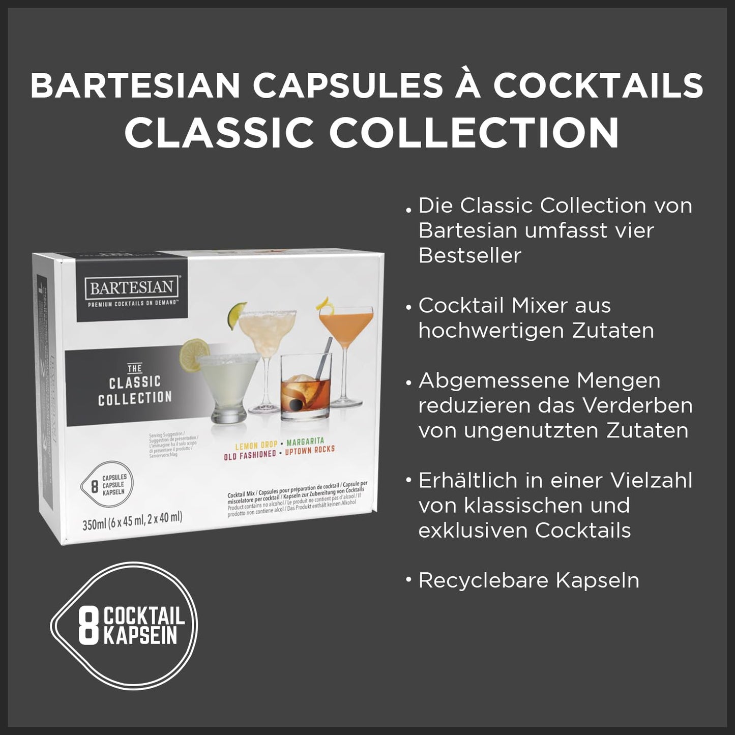 Bartesian Cocktail Maschine - Automatische Rezepte