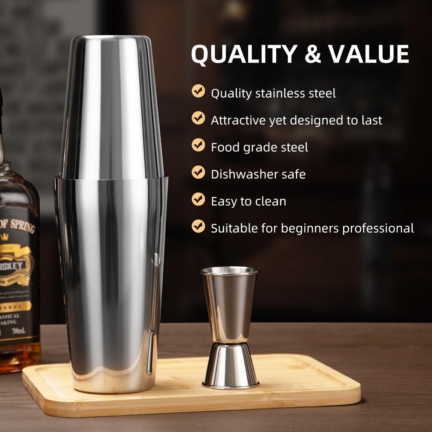 Cinnani Boston Cocktail Shaker Set, 20-teilig