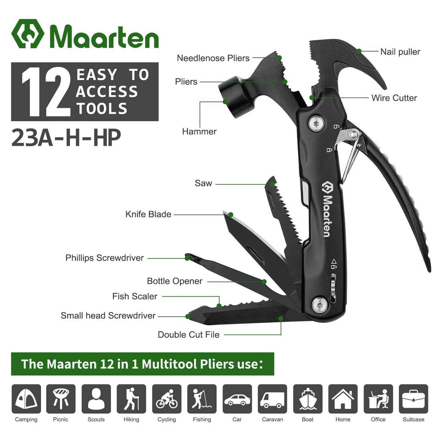 14 in 1 Multitool - Camping Zubehör