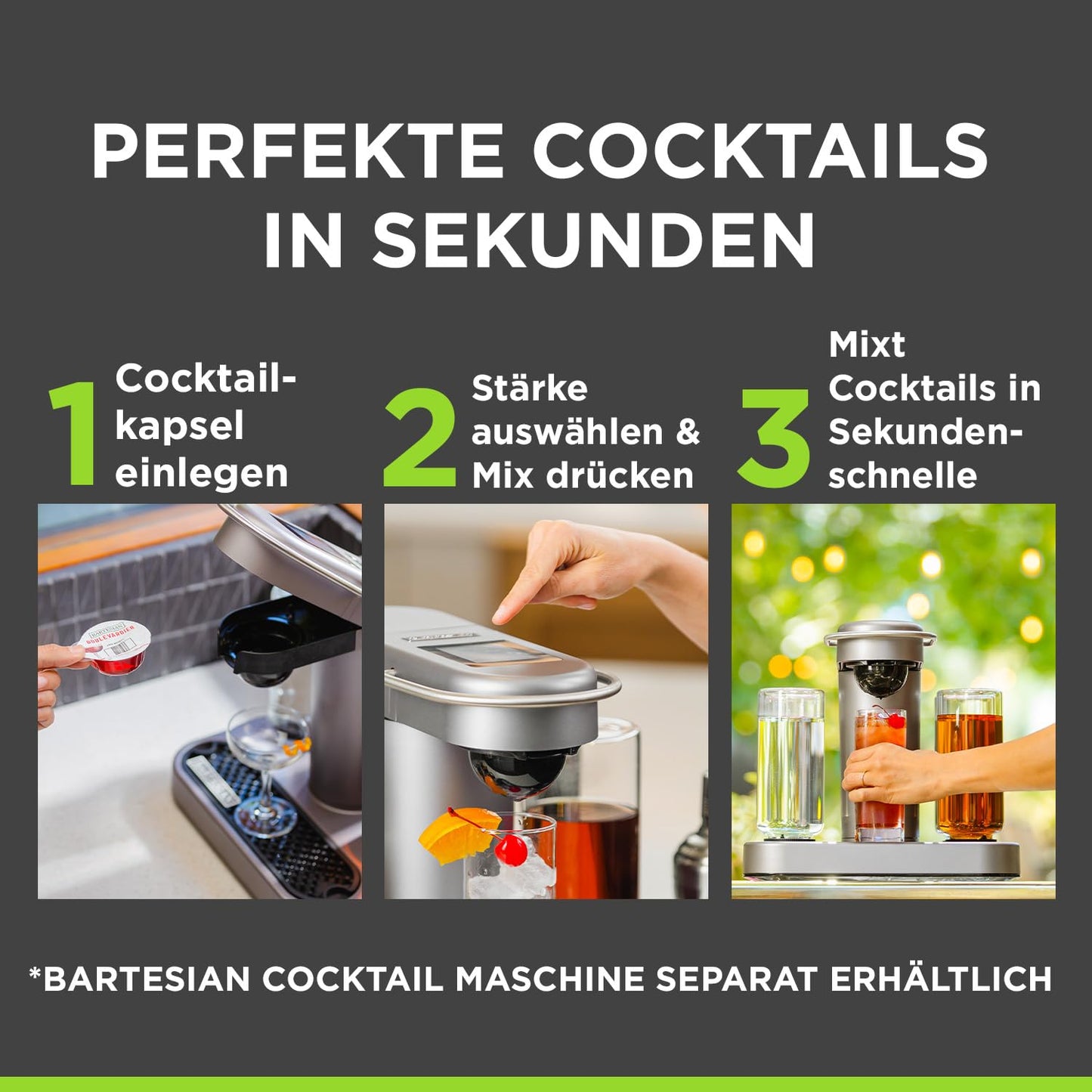 Bartesian Cocktail Maschine - Automatische Rezepte