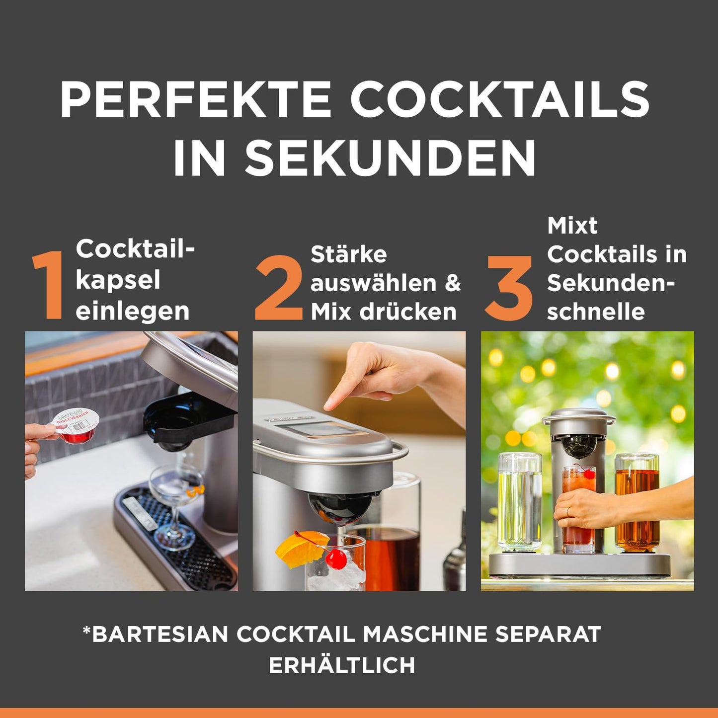 Bartesian Cocktail Maschine - Automatische Rezepte