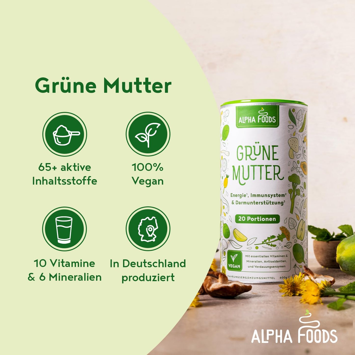Grüne Mutter 2.0 - The Original - Smoothie Shake - 600g
