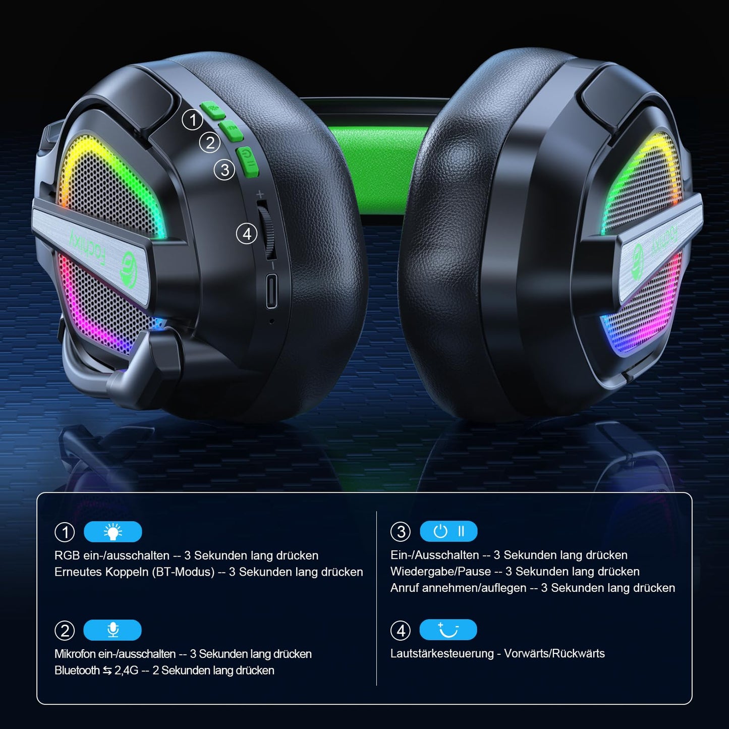 Fachixy FC200 Gaming Headset - PS5 PS4 PC Xbox One Nintendo Switch