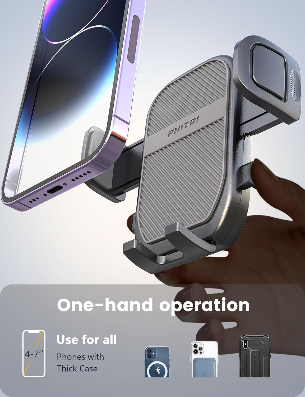 Pnitri Handyhalterung für Auto Lüftungsschlitz (4-7 Zoll)