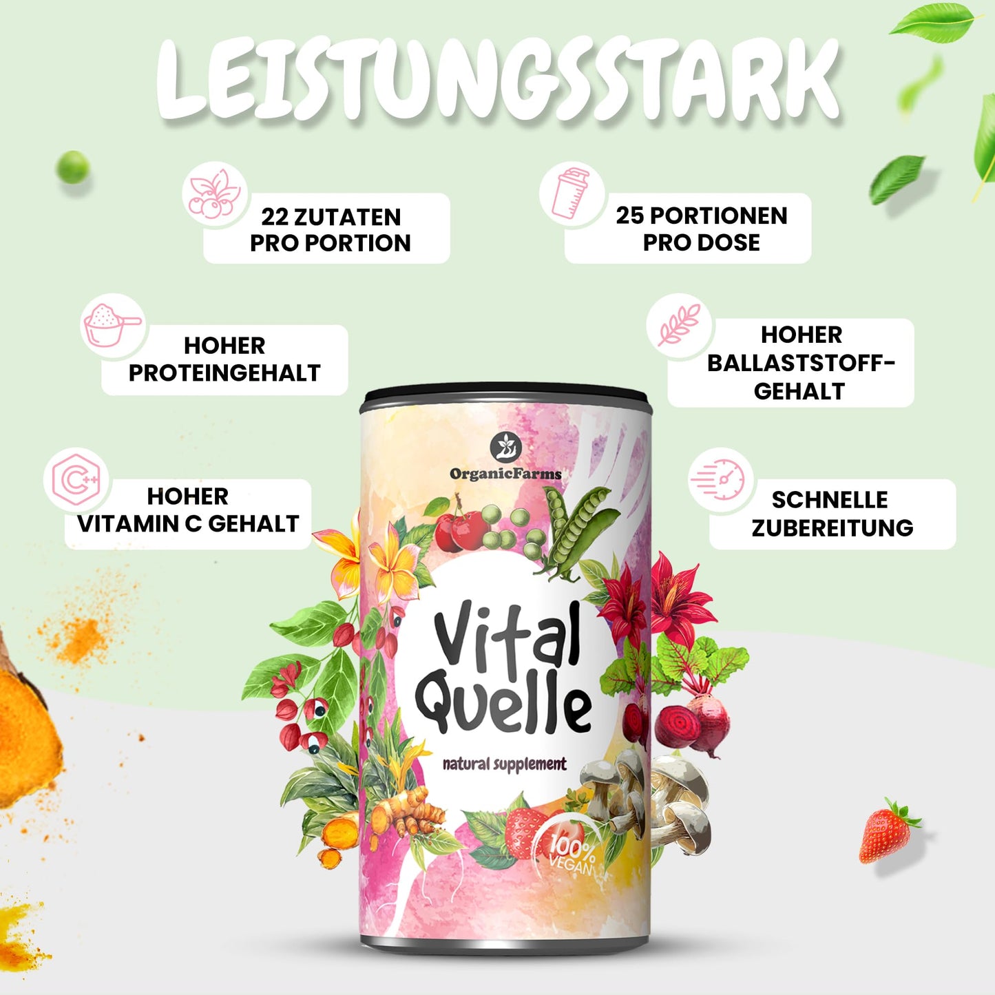 VITALQUELLE - Superfood Smoothie Pulver