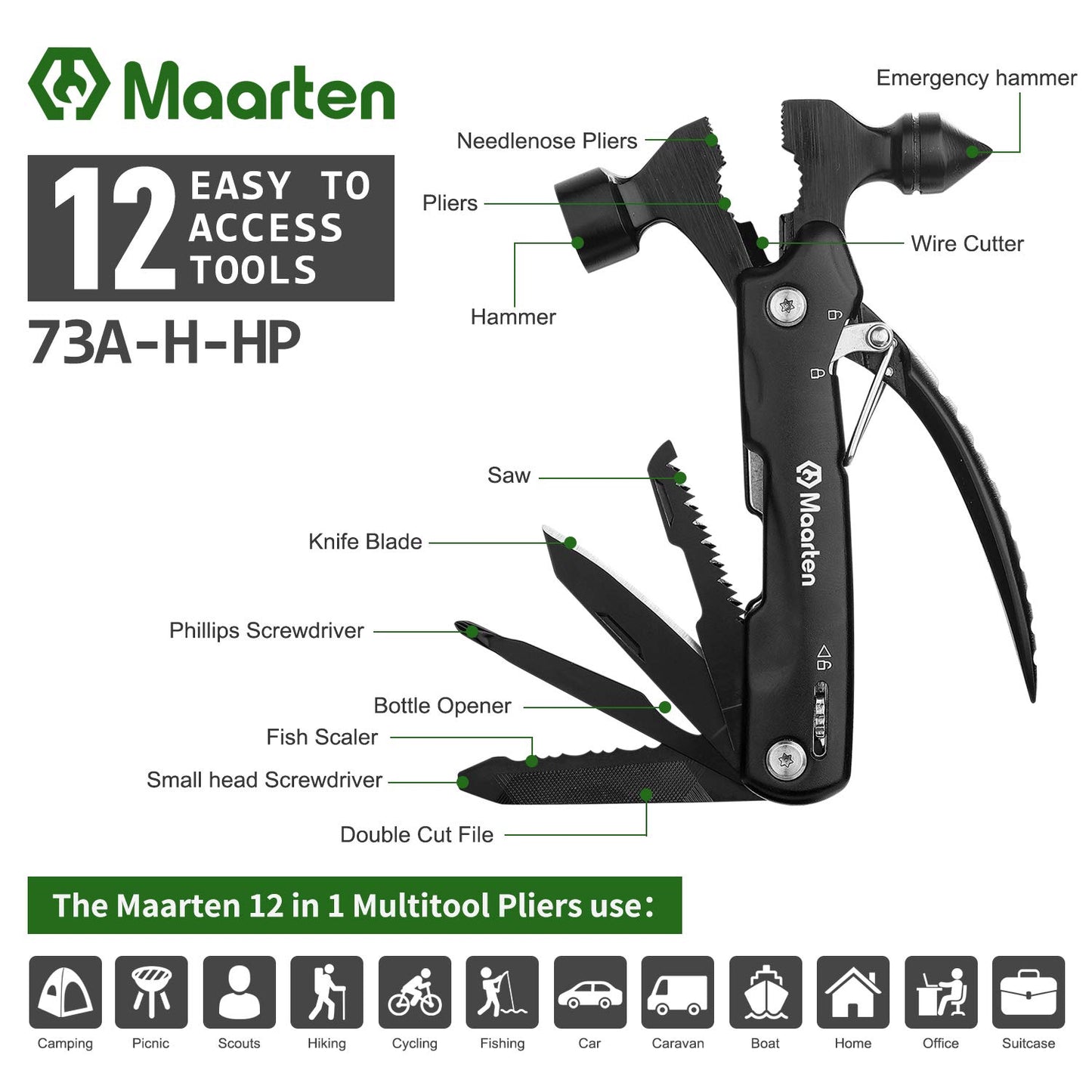 14 in 1 Multitool - Camping Zubehör