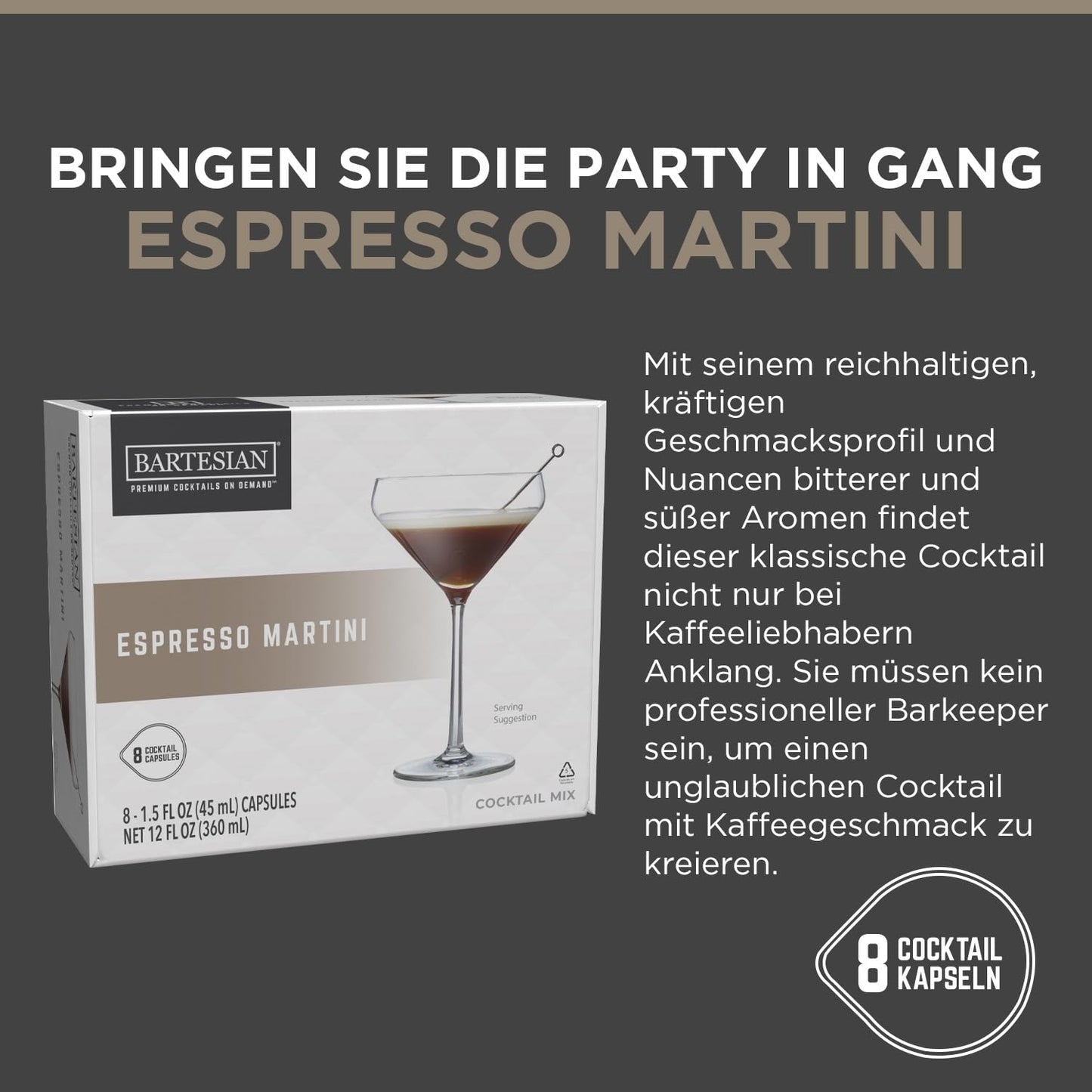 Bartesian Cocktail Maschine - Automatische Rezepte