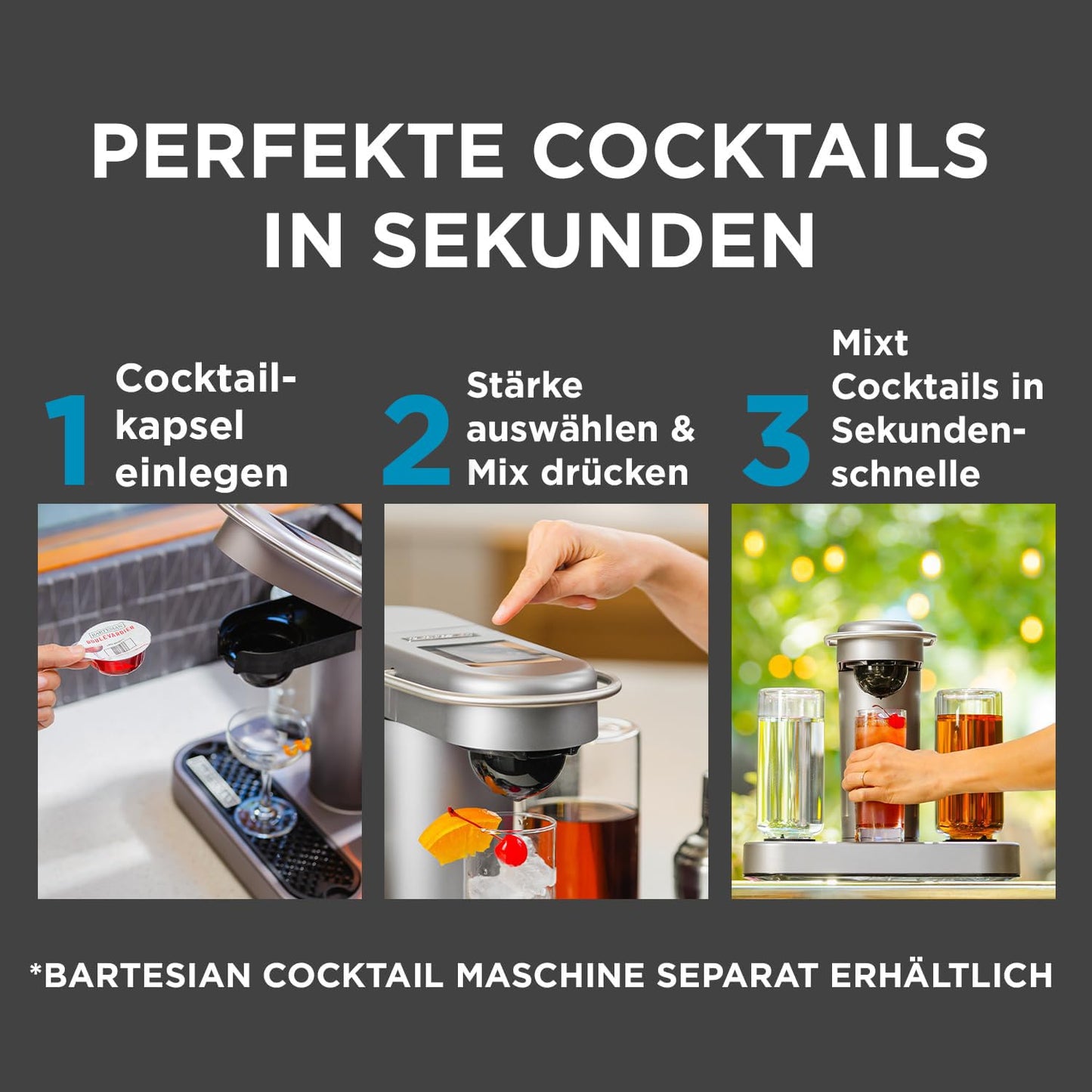 Bartesian Cocktail Maschine - Automatische Rezepte