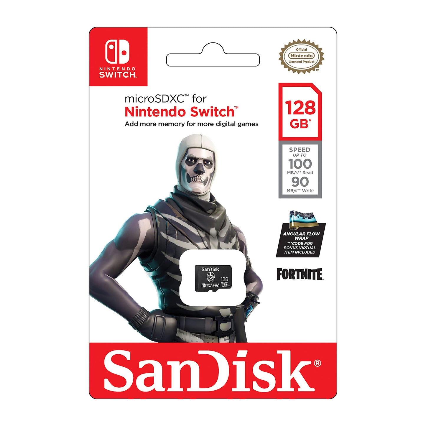 SanDisk microSDXC UHS-I Speicherkarte für Nintendo Switch - (U3, Class 10, 100 MB/s Übertragung, mehr Platz für Spiele)