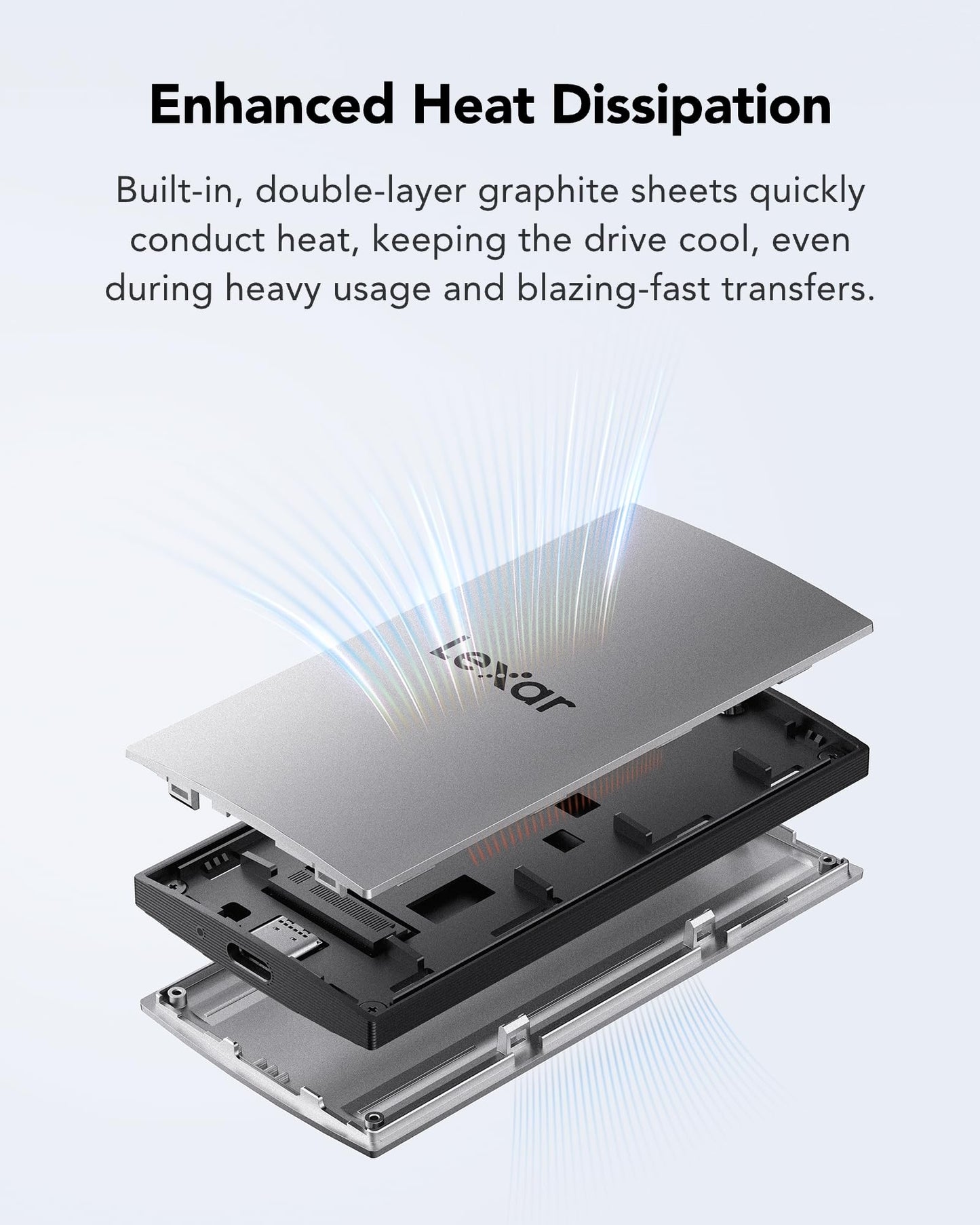 Lexar ES3 External SSD 1TB, USB 3.2 Gen2