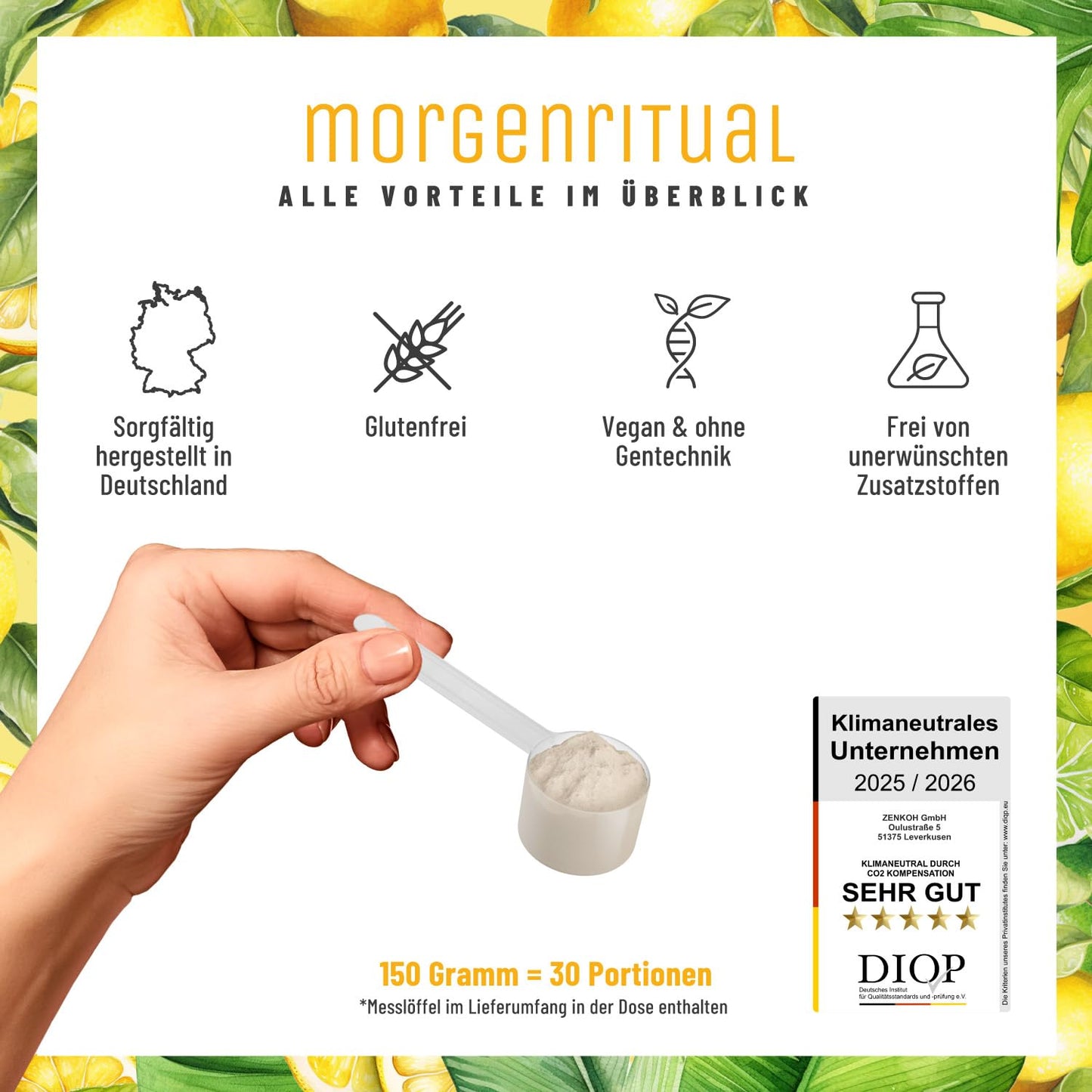 NATURTREU® Morgenritual - Wakeup Shake - 150g Dose