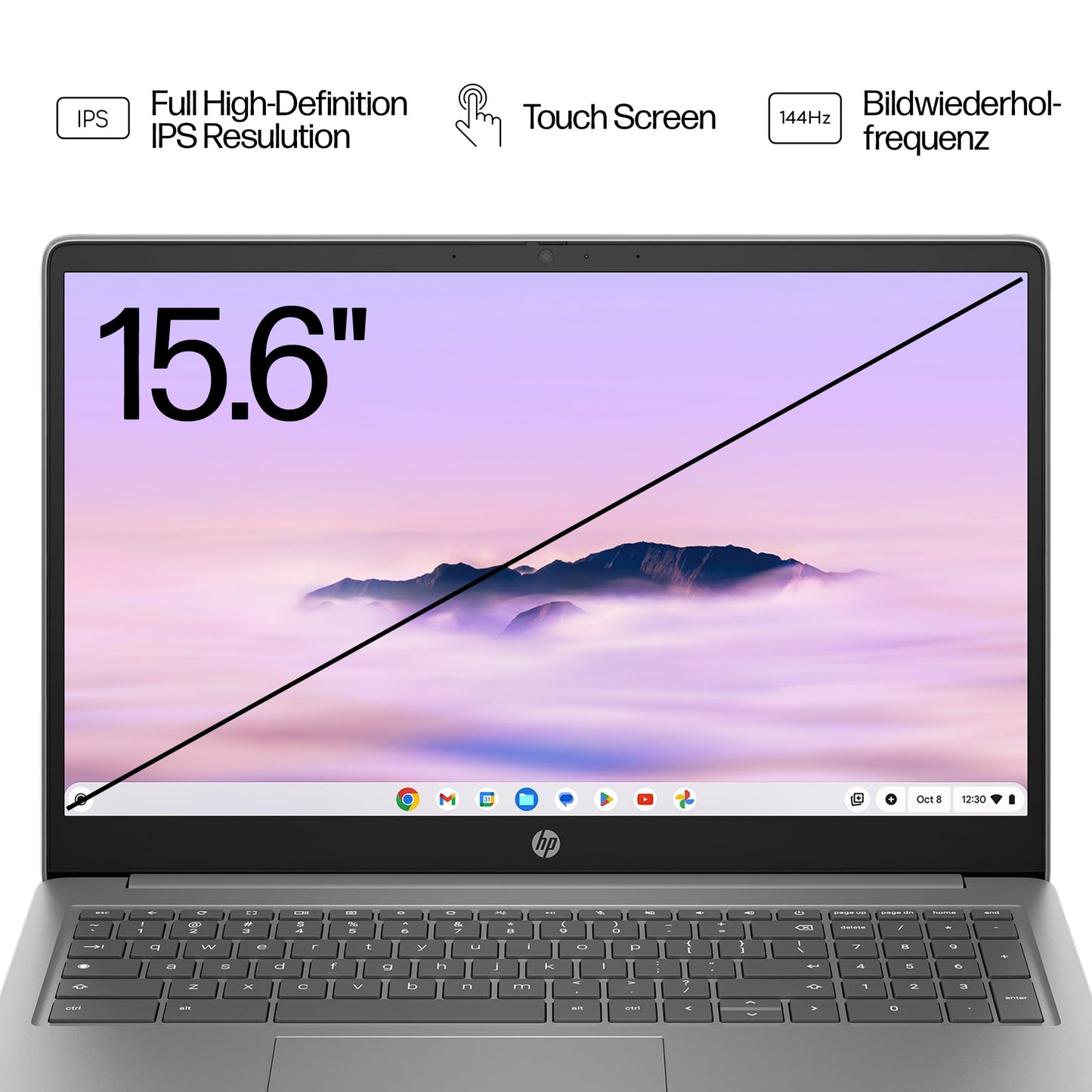 HP Chromebook x360, 14" mit Touchscreen