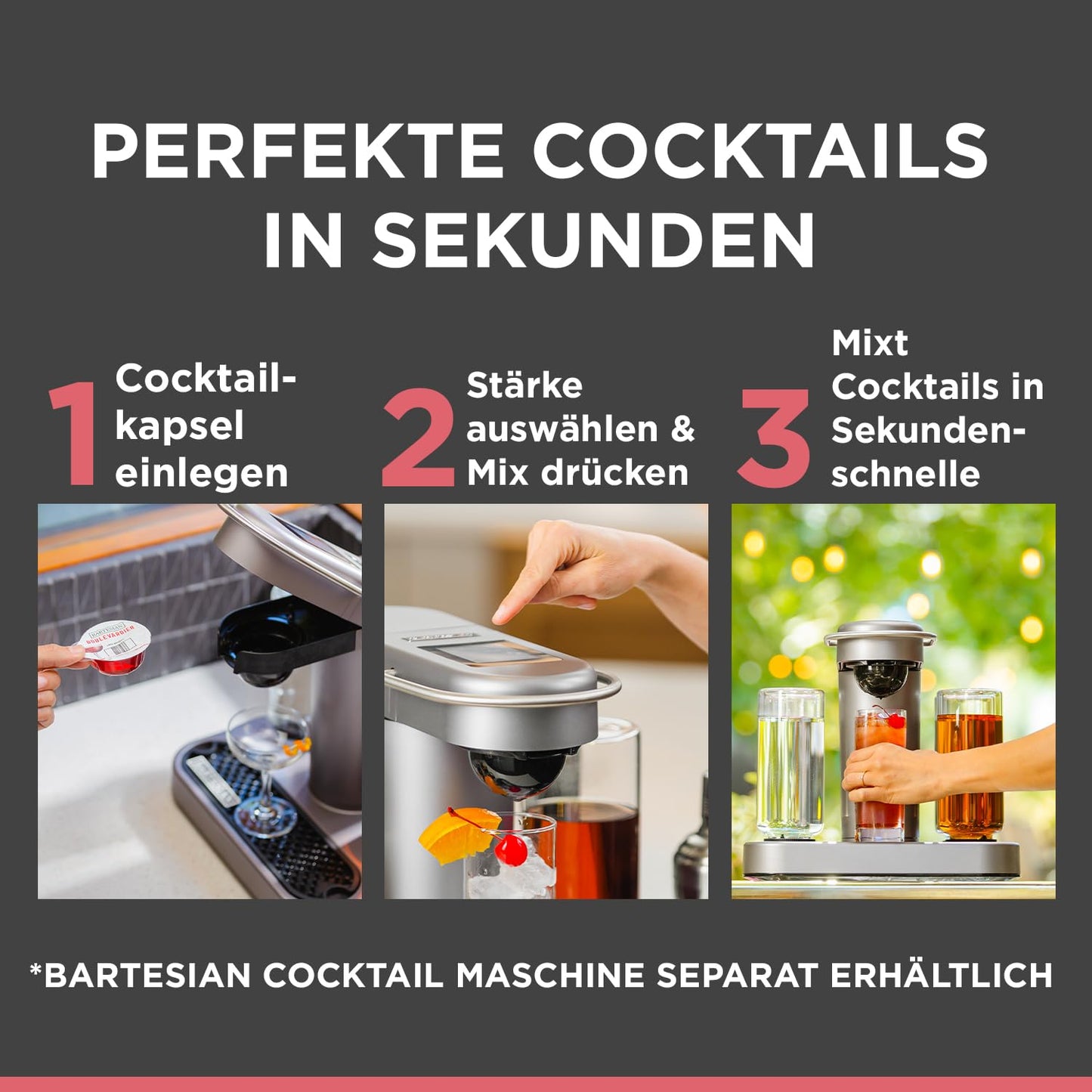 Bartesian Cocktail Maschine - Automatische Rezepte