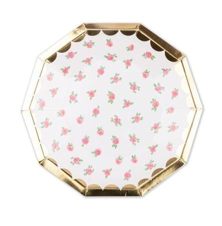 Lola Dutch Pappteller Rosen