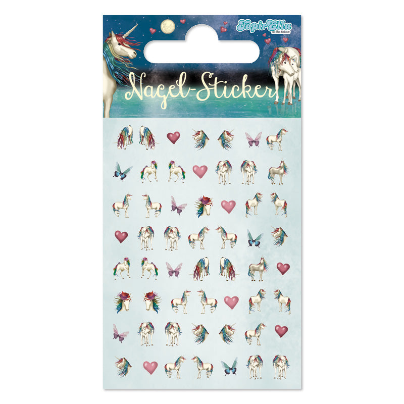 Ohr- und Nagelsticker Einhorn Tapirella