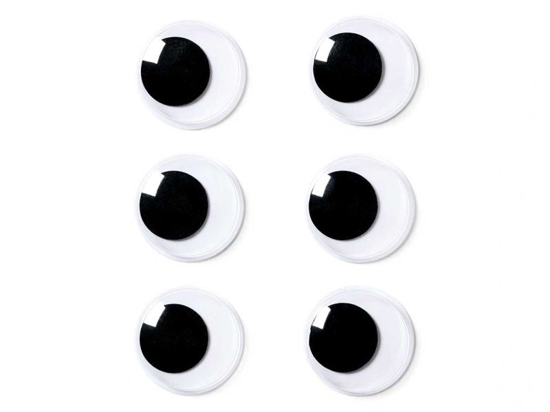 Folia Wackelaugen »Basic«, Größe M, selbstklebend, 6 Stück