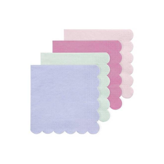 Pastell Servietten klein