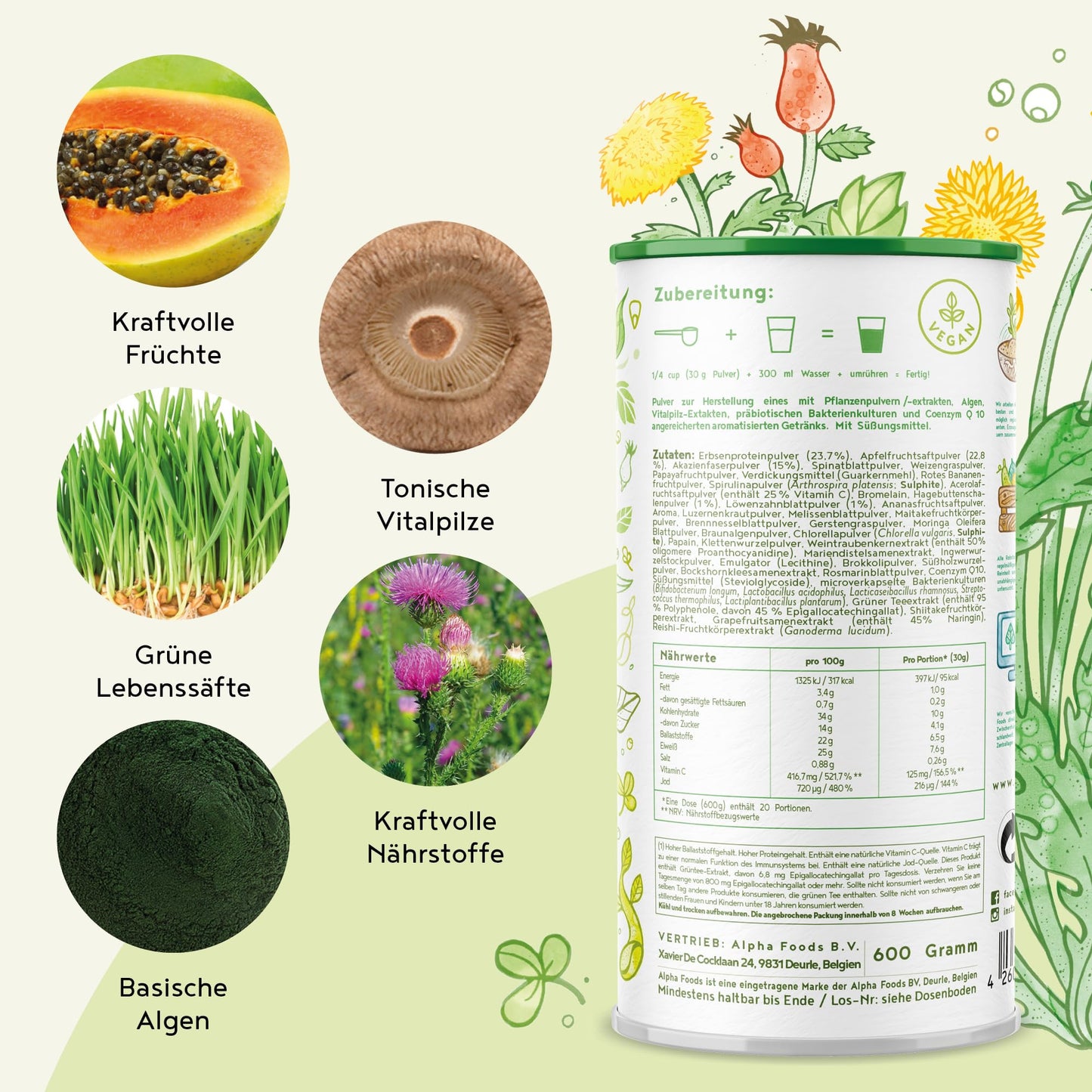 Grüne Mutter 2.0 - The Original - Smoothie Shake - 600g