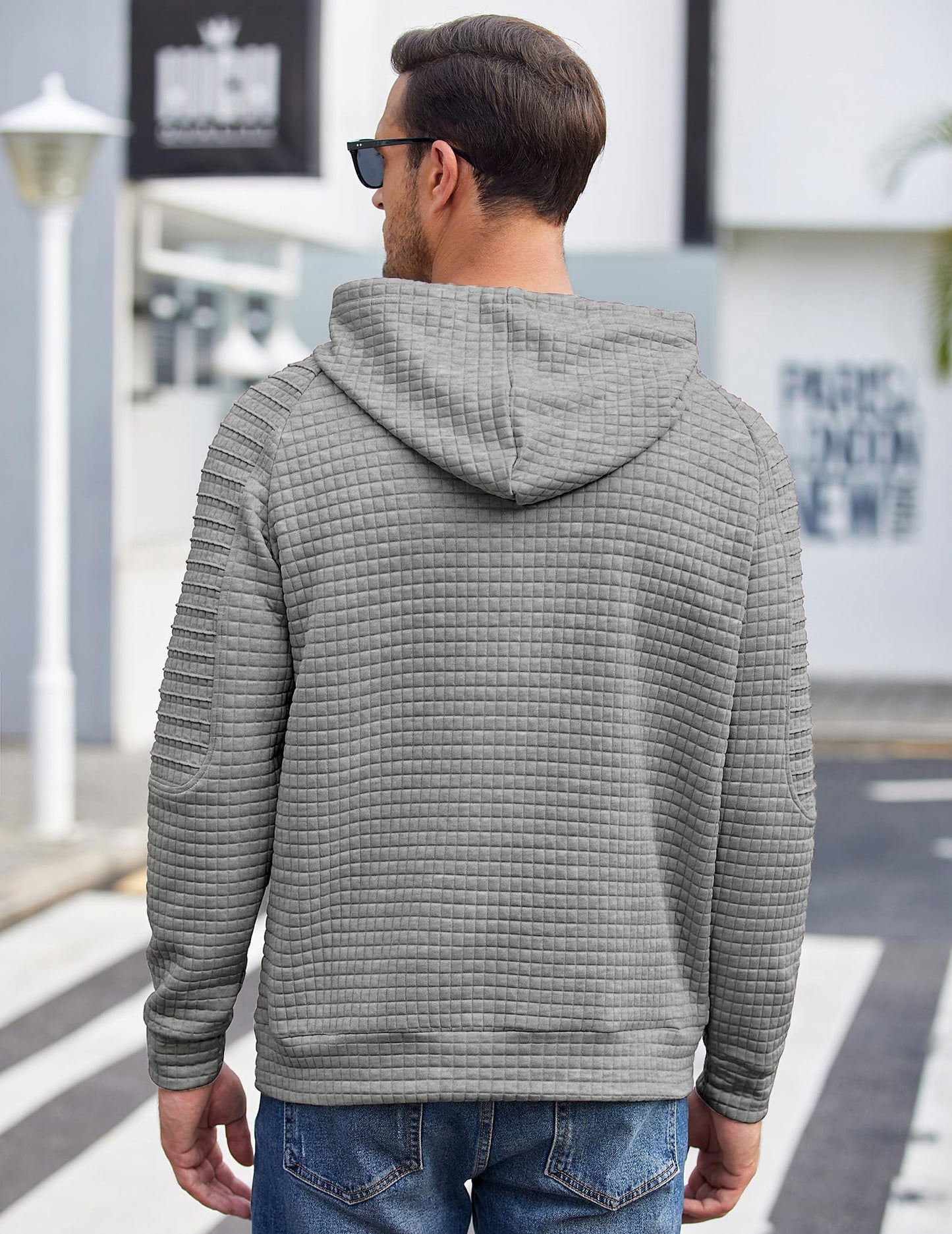 Hoodie -  Casual Waffel Design