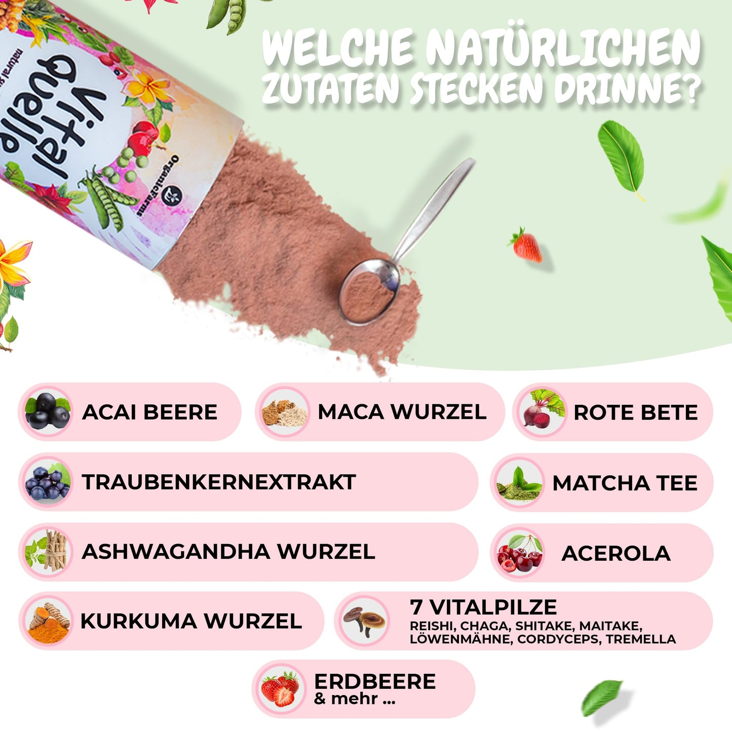 VITALQUELLE - Superfood Smoothie Pulver