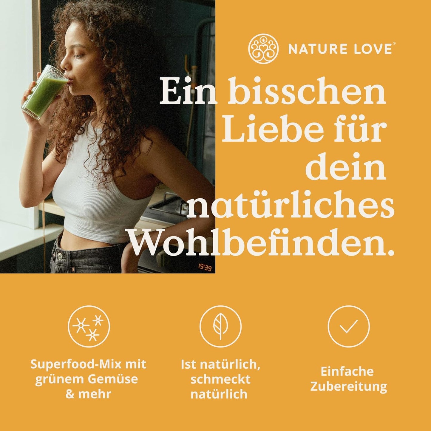 NATURE LOVE® - 300g - 15 Superfoods & 2 Vitalpilze