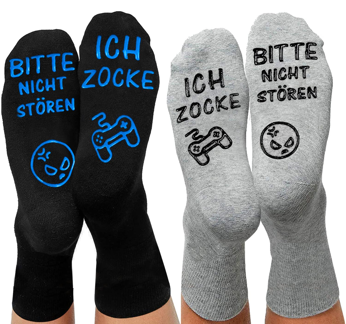 Gaming Socken - Rutschfest - Baumwolle