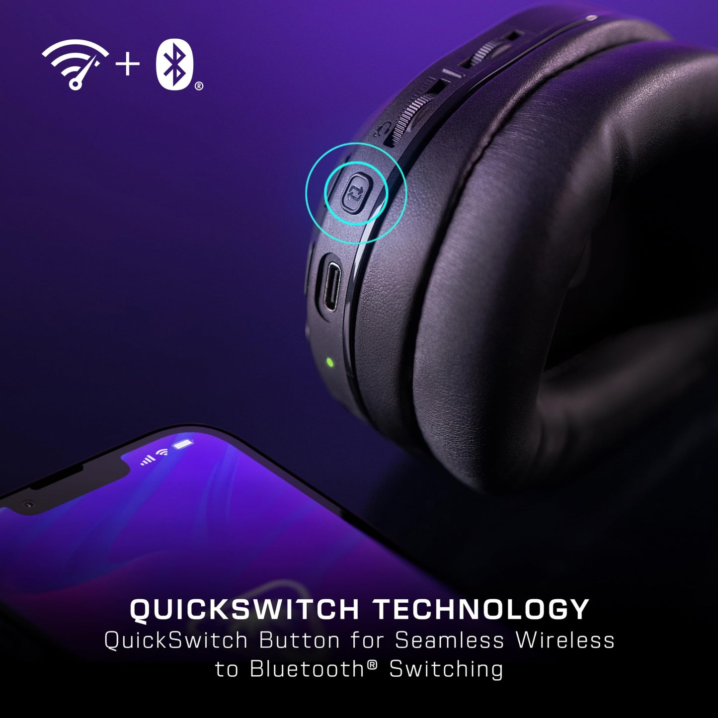 Turtle Beach Stealth 500 - Kabelloses Gaming Headset für PC, PS5, XBox, Nintendo Switch and Mobile