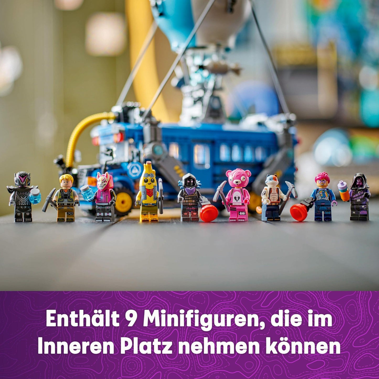 LEGO Fortnite Schlachtenbus, Spielzeug zum Videospiel mit Minifiguren