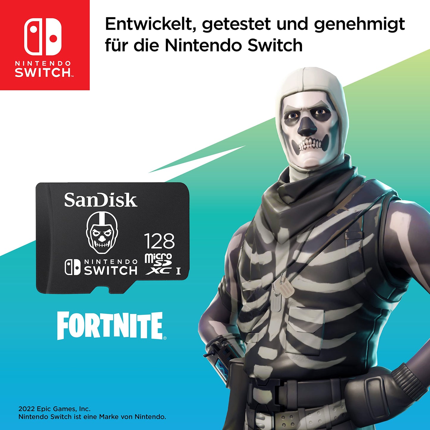 SanDisk microSDXC UHS-I Speicherkarte für Nintendo Switch - (U3, Class 10, 100 MB/s Übertragung, mehr Platz für Spiele)