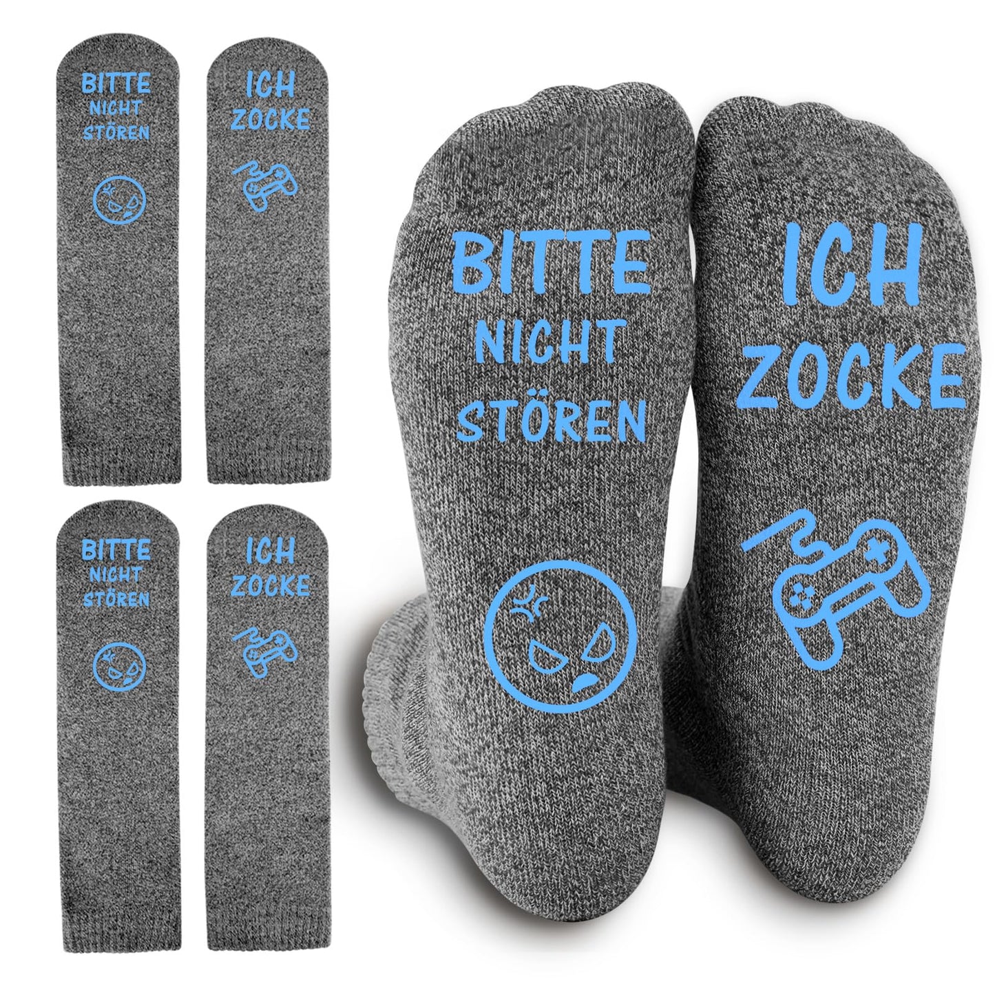Gaming Socken - Rutschfest - Baumwolle