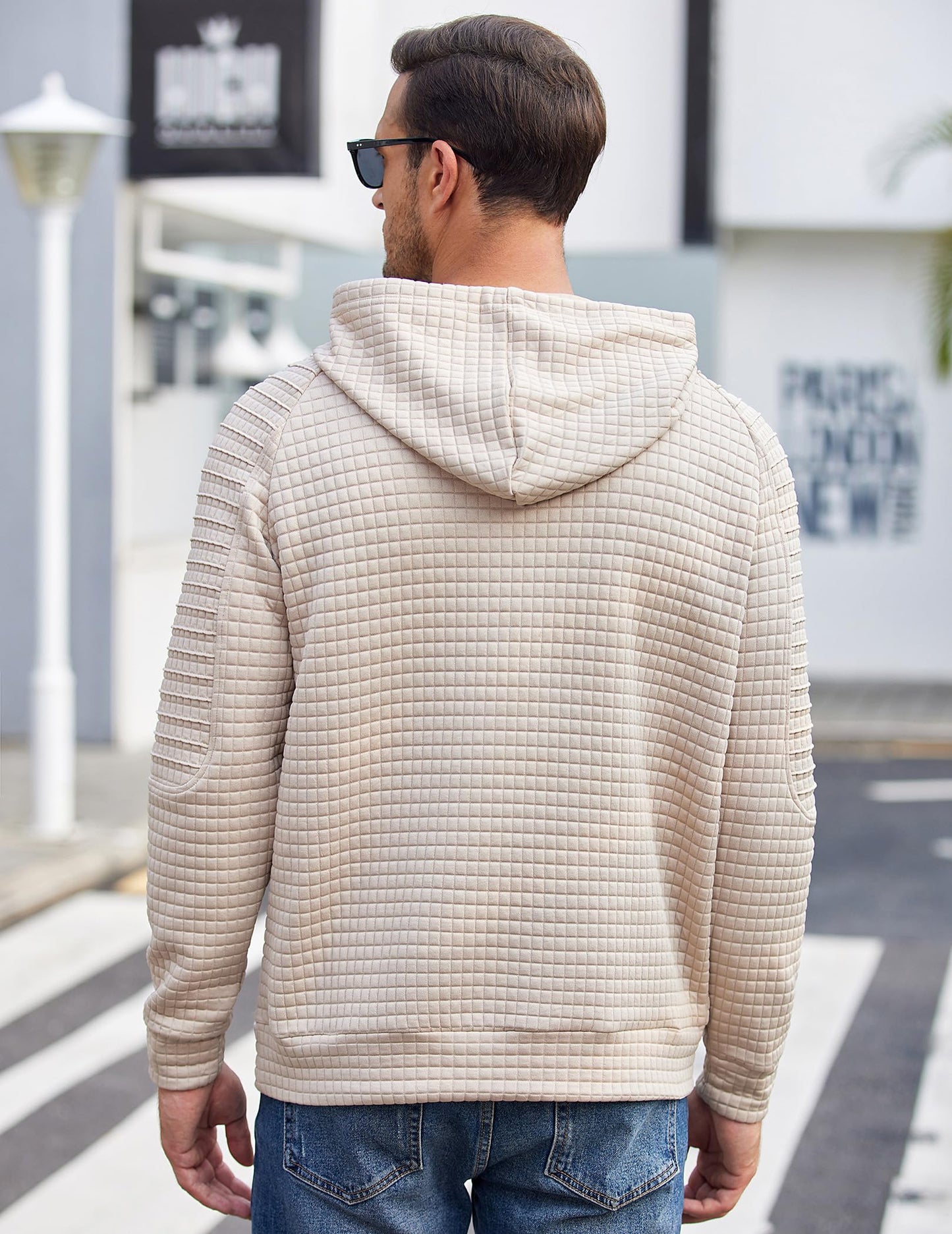 Hoodie -  Casual Waffel Design