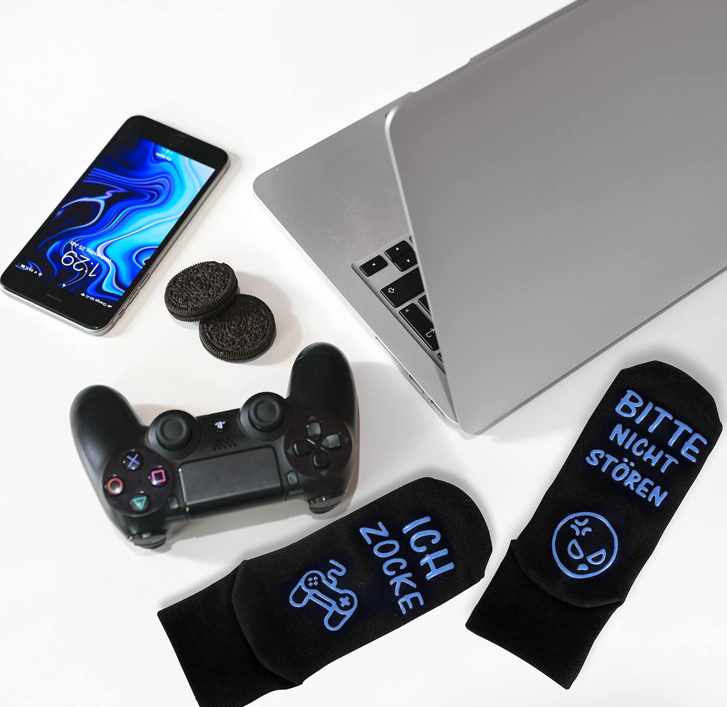 Gaming Socken - Rutschfest - Baumwolle