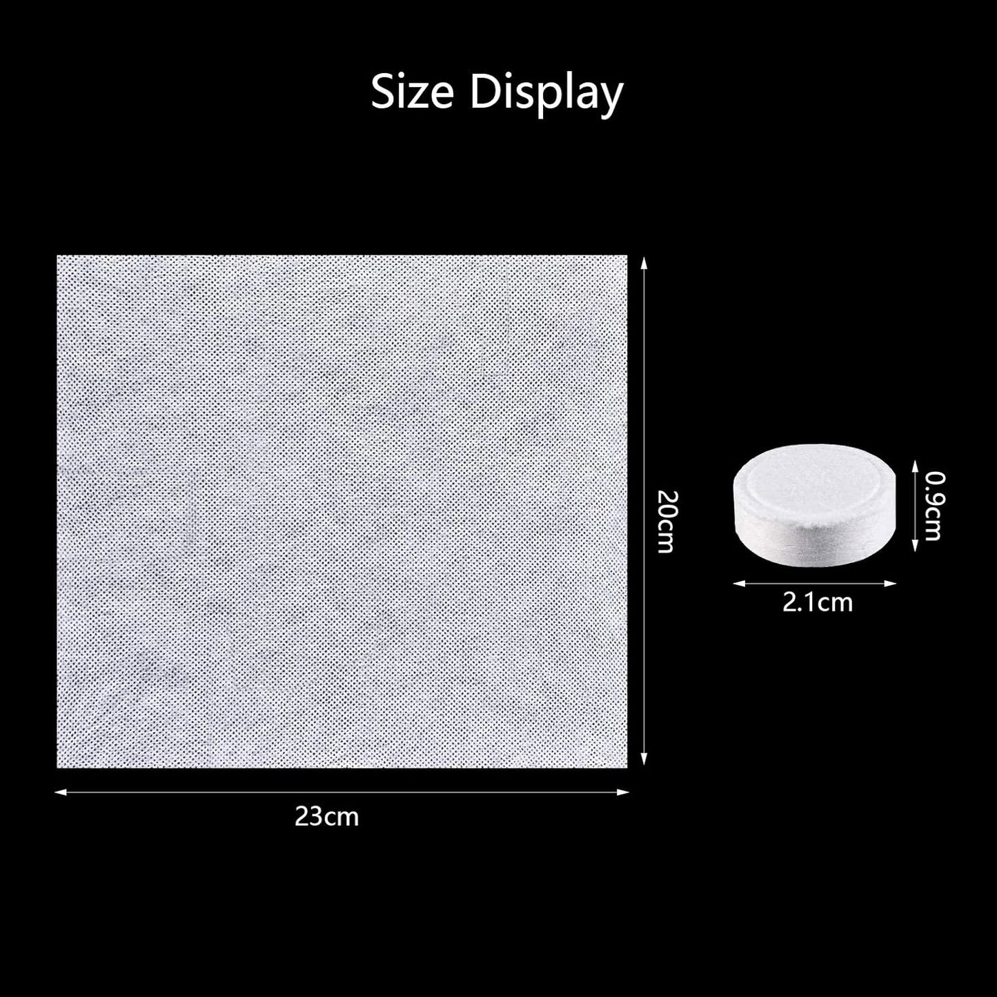 LAITER - 200 komprimierte Handtücher aus Baumwolle