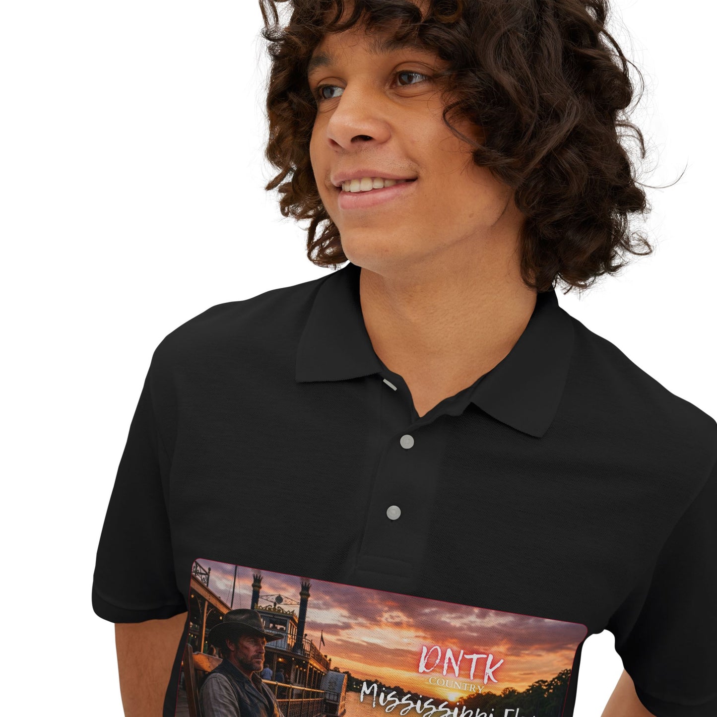 DNTK Men's Polo — Mississippi Flow