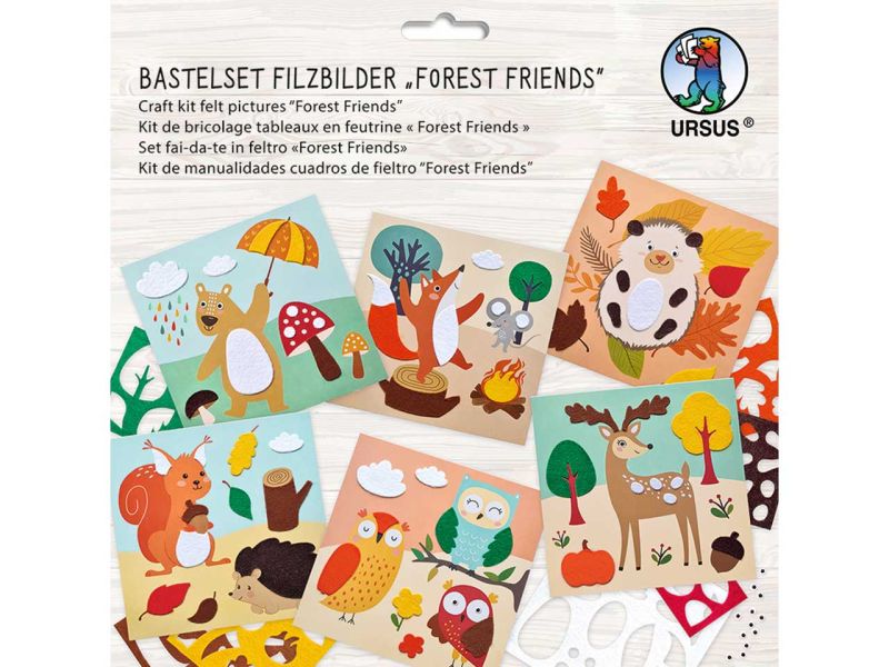 URSUS Bastelset Filzbilder »Forest Friends«