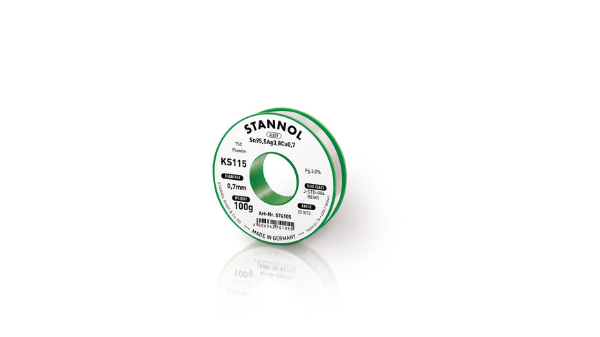 Stannol Flowtin KS 115 TSC Lötzinn, 0,7mm, 100g-Spule