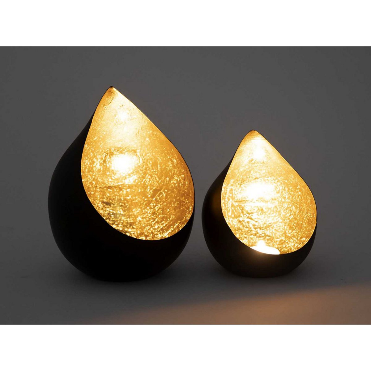 Teelicht Halter - Romy Tropfenform - 24-teiliges Set (2 x 12 VE)