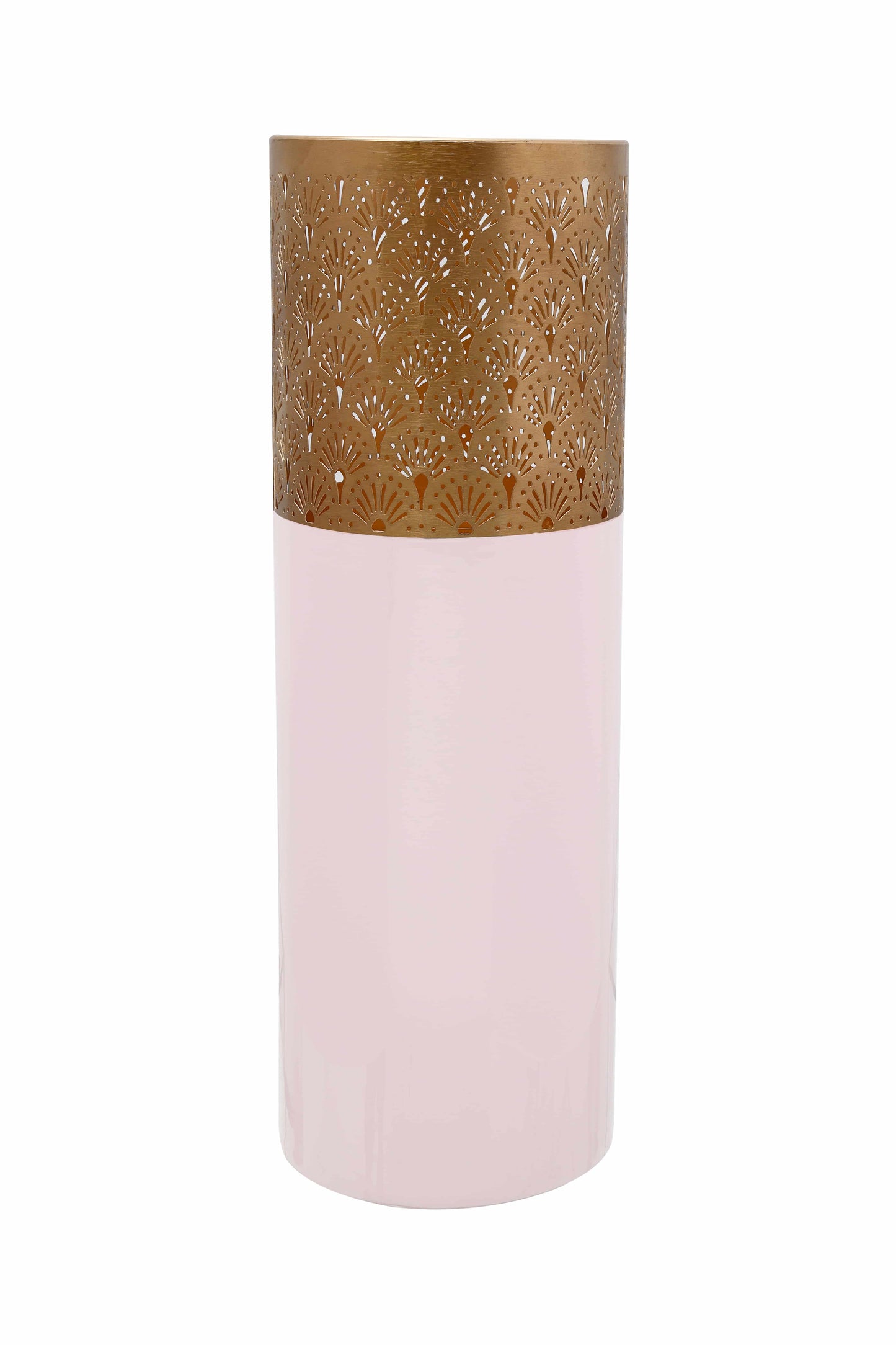 Bodenvase Art Deco 1085 Rosa / Gold