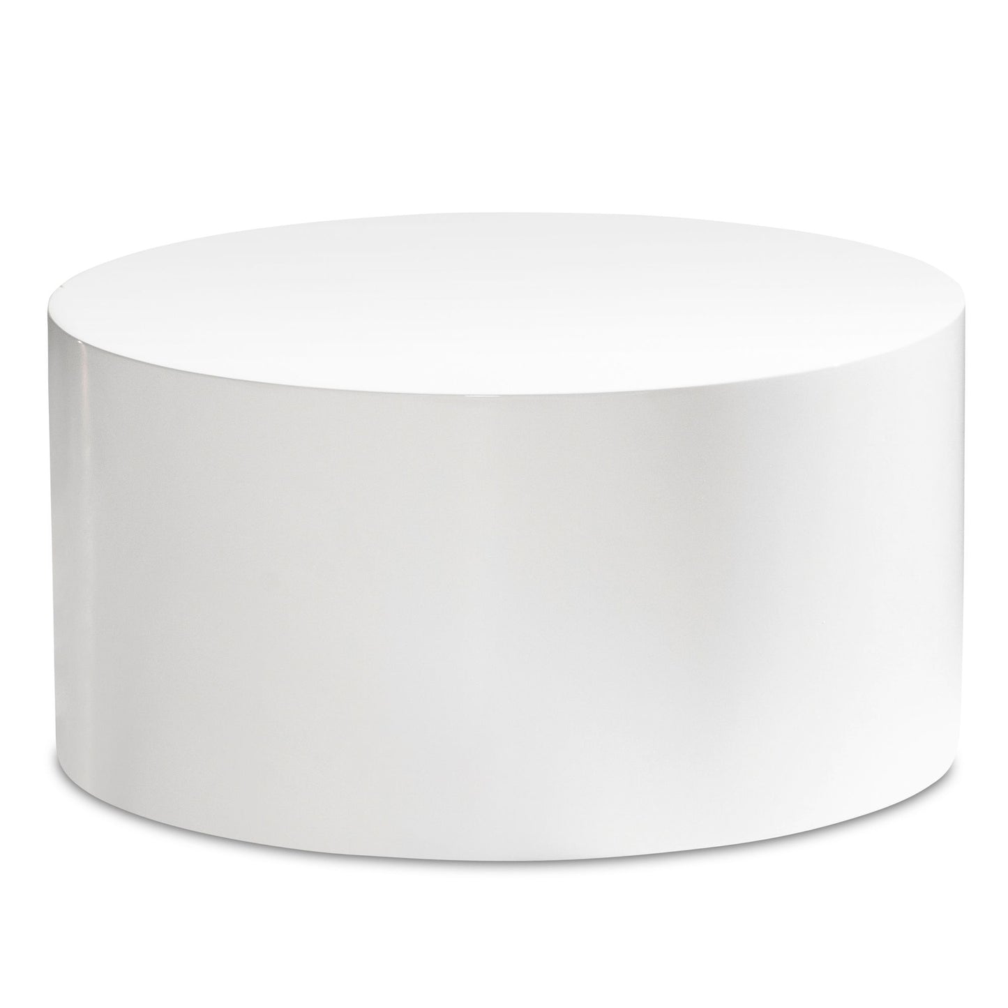 Couchtisch MONOBLOC 60x60x30 cm Weiß Hochglanz