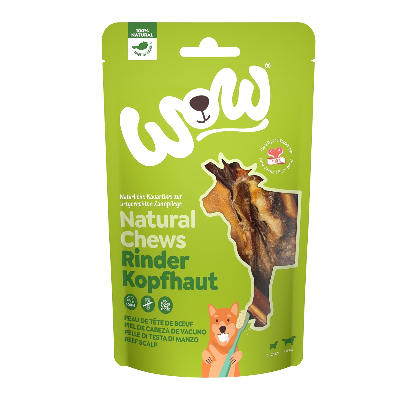 WOW DOG - Rinderkopfhaut 350g