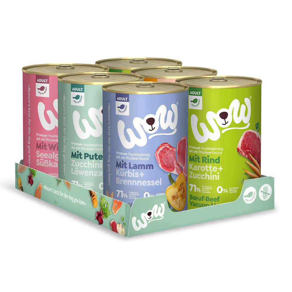 WOW DOG - ADULT Mulitpack Dosen 6x400g