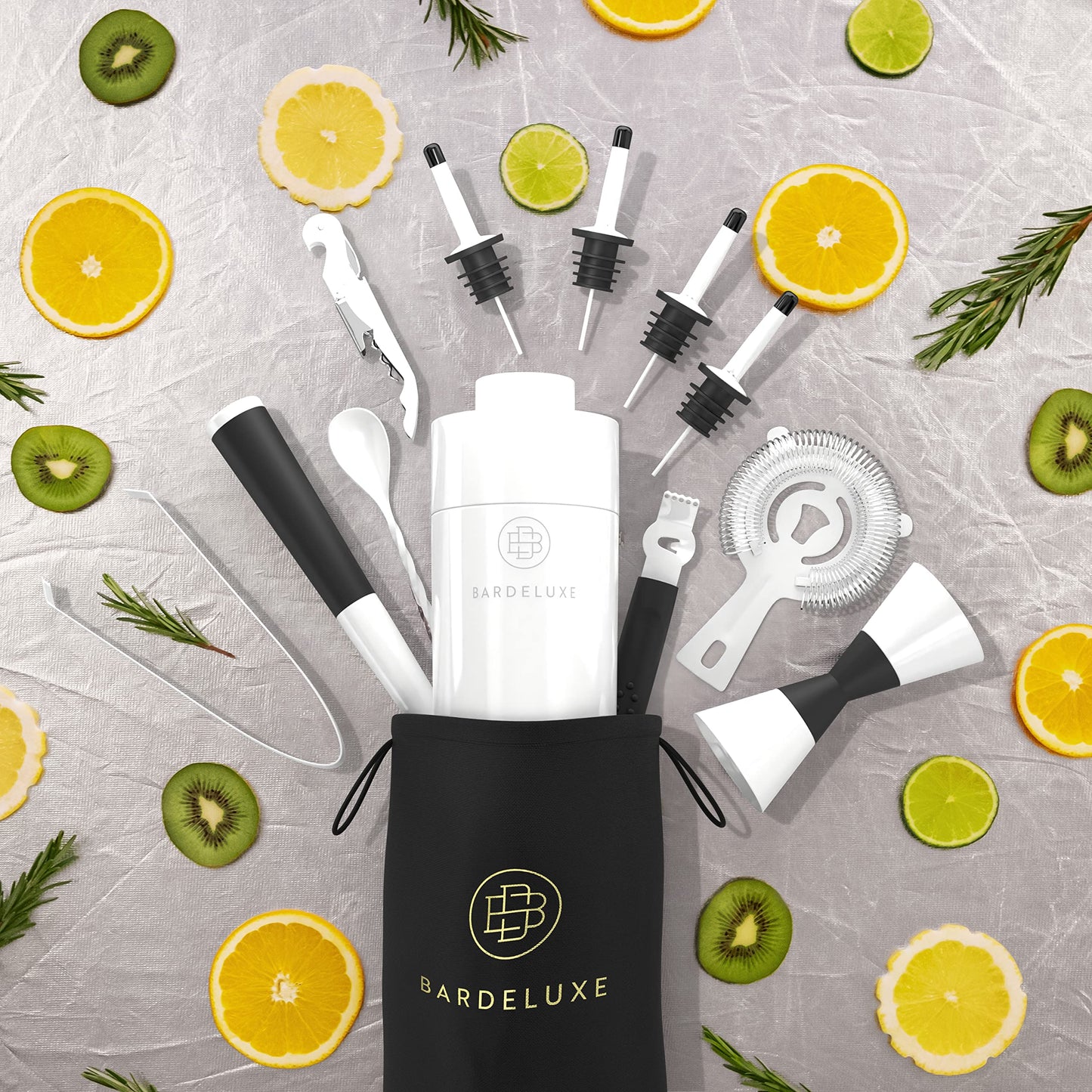 BarDeluxe® Cocktail Mixer Set - 12-teilig, 750ml Edelstahl