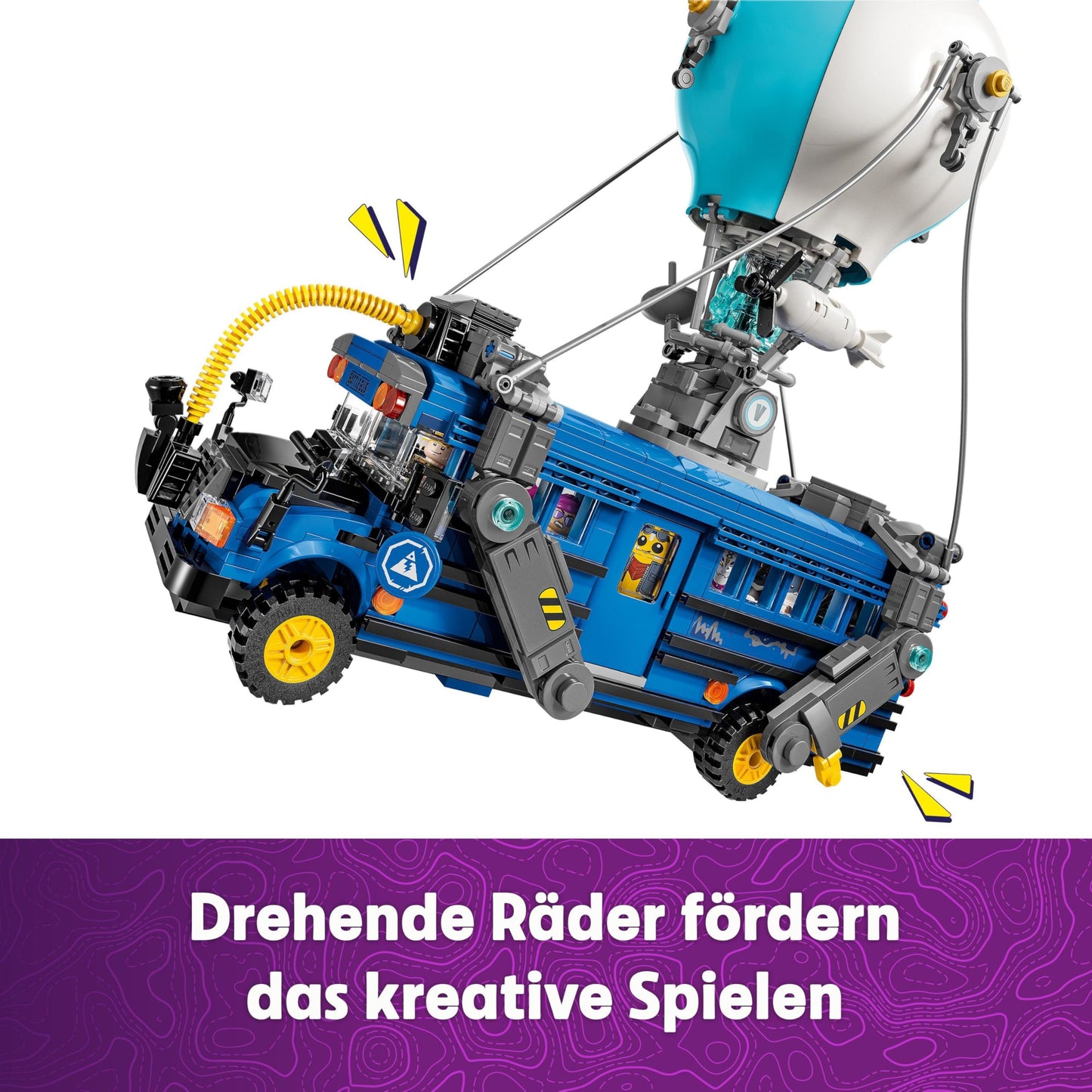 LEGO Fortnite Schlachtenbus, Spielzeug zum Videospiel mit Minifiguren