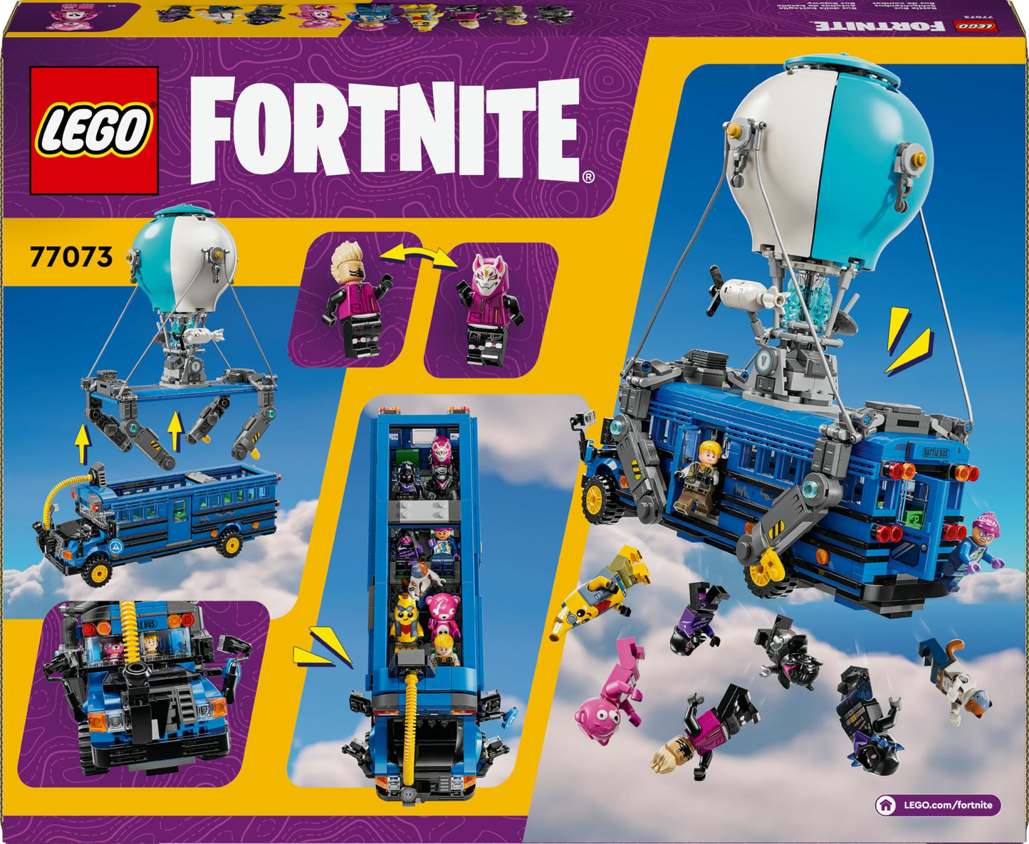 LEGO Fortnite Schlachtenbus, Spielzeug zum Videospiel mit Minifiguren