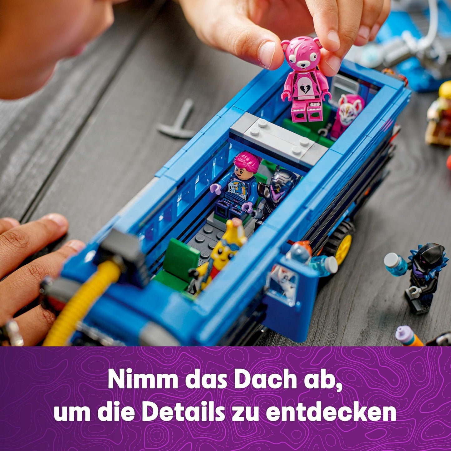 LEGO Fortnite Schlachtenbus, Spielzeug zum Videospiel mit Minifiguren